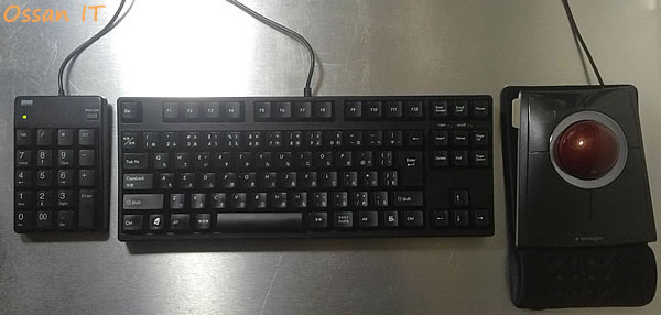 FILCOのキーボードとケンジントンのトラックボール