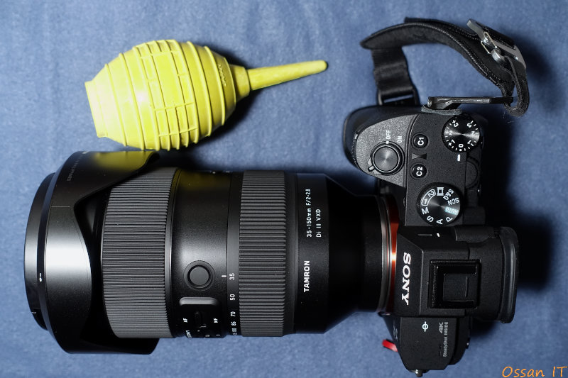α7IIIと「F2-2.8 Di III VXD / Model A058S」の組み合わせ、レンズ自体は大きく重いが不思議と取り回しには苦労しない。これで手ブレ補正が入っていたらベストなのだが…。